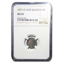 1837 Liberty Seated Half Dime MS-65 NGC (Large Date) 1837 Liberty Seated Half Dime MS-65 NGC (Large Date)
