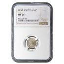 1837 Liberty Seated Half Dime MS-65 NGC