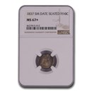 1837 Liberty Seated Half Dime MS-67+ NGC (Small Date)