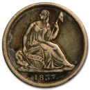 1837 Liberty Seated Half Dime Small Date VF