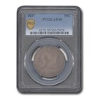 1837 Reeded Edge Half Dollar AU-50 PCGS