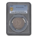 1837 Reeded Edge Half Dollar AU-50 PCGS