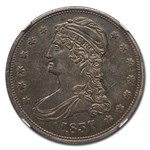 1837 Reeded Edge Half Dollar AU-53 NGC
