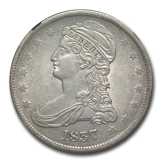 1837 Reeded Edge Half Dollar AU-55 NGC 1837 Reeded Edge Half Dollar AU-55 NGC