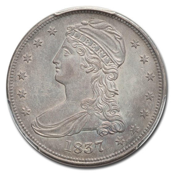 Buy 1837 Reeded Edge Half Dollar MS-62 PCGS (GR-7) | APMEX