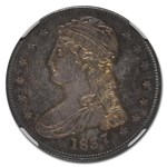 1837 Reeded Edge Half Dollar MS-66 NGC (PL)