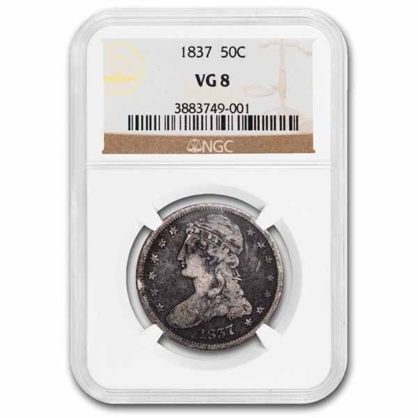 Buy 1837 Reeded Edge Half Dollar VG-08 NGC | APMEX