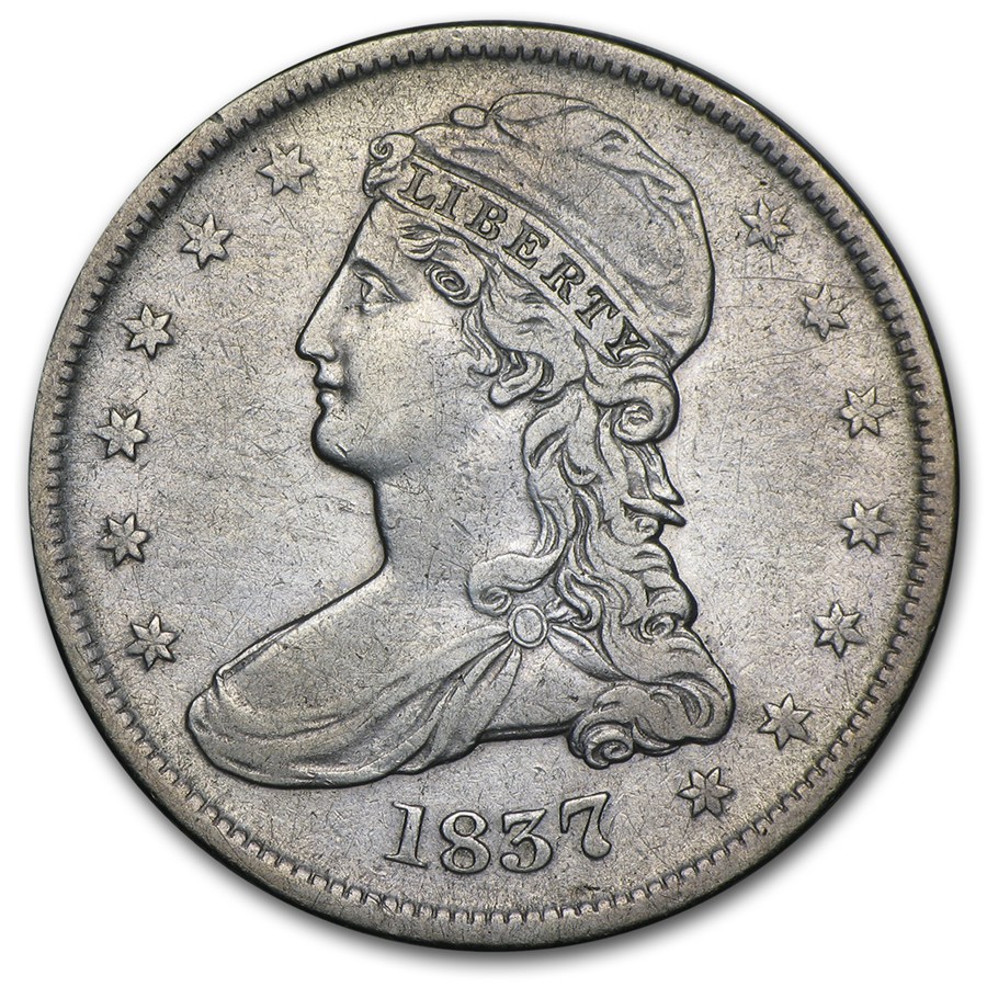 Buy 1837 Reeded Edge Half Dollar XF Details (Cleaned) | APMEX