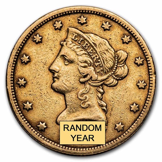 1838-1866 $10 Liberty Gold Eagle No Motto VF 1838-1866 $10 Liberty Gold Eagle No Motto VF