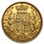 1838-1874 Great Britain Gold Sovereign Victoria Shield (Cleaned)