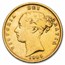 1838-1885 Great Britain Gold 1/2 Sov Victoria Young Head Clnd/Pol