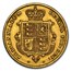 1838-1885 Great Britain Gold 1/2 Sovereign Victoria Young Head XF