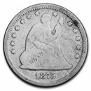 1838-1891 Liberty Seated Quarter Worse Than Cull