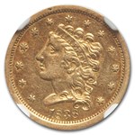 1838 $2.50 Gold Classic Head AU-55 NGC