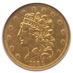 1838 $5 Gold Classic Head Half Eagle AU-55 NGC