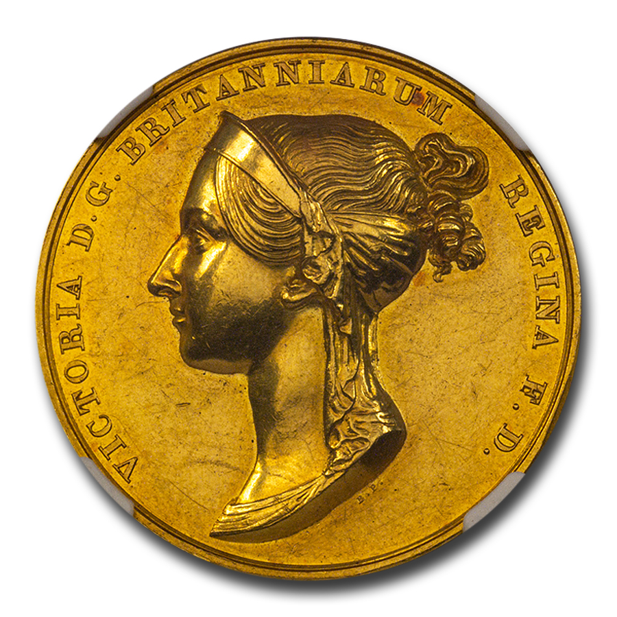 Buy 1838 Great Britain Victoria Gold Coronation Medal MS-60 NGC