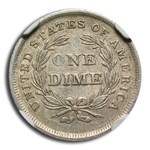 1838 Liberty Seated Dime AU-58 NGC CAC (Large Stars)