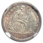 1838 Liberty Seated Dime MS-64 NGC (Large Stars)