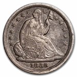 1838 Liberty Seated Half Dime AU