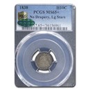 1838 Liberty Seated Half Dime MS-65+ PCGS CAC