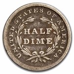 1838 Liberty Seated Half Dime No Drapery Fine