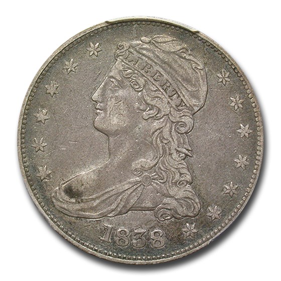 1838 Liberty Seated Half Dollar VF-35 PCGS 1838 Liberty Seated Half Dollar VF-35 PCGS