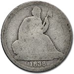 1838-O Liberty Seated Dime AG (No Stars)