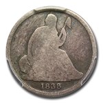1838-O Liberty Seated Dime Good-4 PCGS (No Stars)