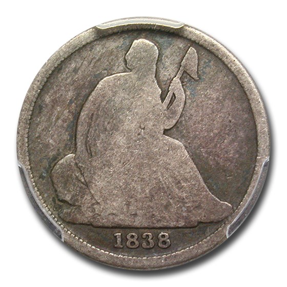 1838-O Liberty Seated Dime Good-4 PCGS (No Stars) 1838-O Liberty Seated Dime Good-4 PCGS (No Stars)