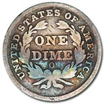 1838-O Liberty Seated Dime VG (No Stars)