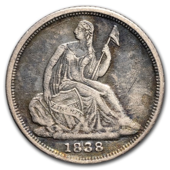1838-O Liberty Seated Half Dime XF Details 1838-O Liberty Seated Half Dime XF Details