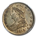 1838 Reeded Edge Half Dollar AU-55 NGC