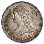 1838 Reeded Edge Half Dollar MS-62 NGC (Toned)