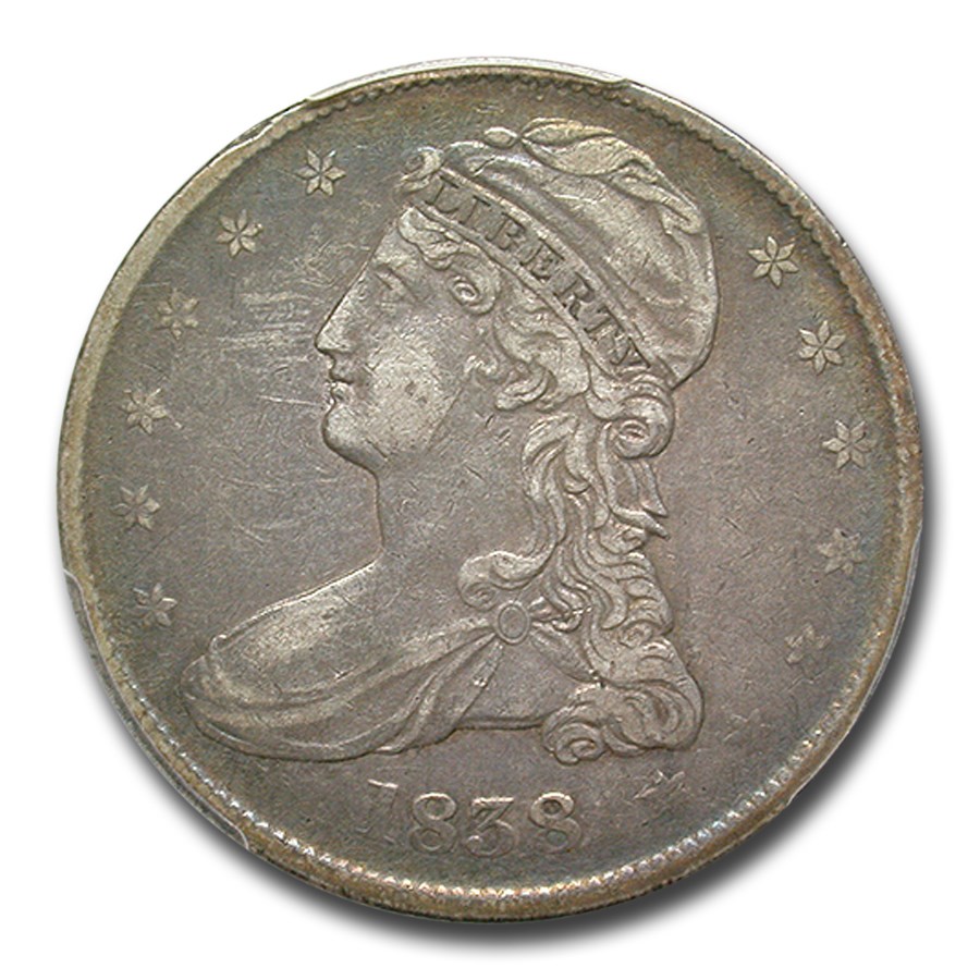1838 Reeded Edge Half Dollar VF-30 PCGS