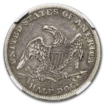 1838 Reeded Edge Half Dollar VF