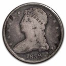 1838 Reeded Edge Half Dollar VG