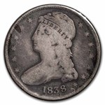 1838 Reeded Edge Half Dollar VG