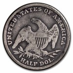 1838 Reeded Edge Half Dollar VG