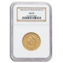 1839 $10 Liberty Gold Eagle AU-55 NGC (Sm. Let Head of 40) 1839 $10 Liberty Gold Eagle AU-55 NGC (Sm. Let Head of 40)