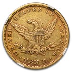 1839 $10 Liberty Gold Eagle XF-45 NGC (Sm Let Head of 40)