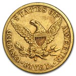 1839-1866 $5 Liberty Gold Half Eagle No Motto XF (Random Year)