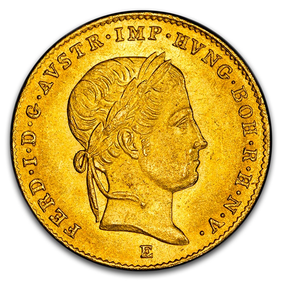 1839 Austria Gold Ducat Ferdinand I MS-63 PCGS