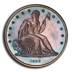 1839 Gobrecht Liberty Seated Dollar PR-64+ PCGS (J-104 Restrike)