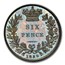 1839 Great Britain Silver Sixpence Victoria PF-67 Cameo NGC