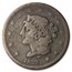 1839 Large Cent Booby Head VG