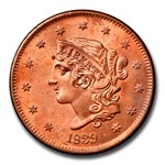 1839 Large Cent MS-65 NGC (Red, Booby Head)