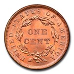 1839 Large Cent MS-65 NGC (Red, Booby Head)