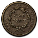 1839 Large Cent Petite Head VF