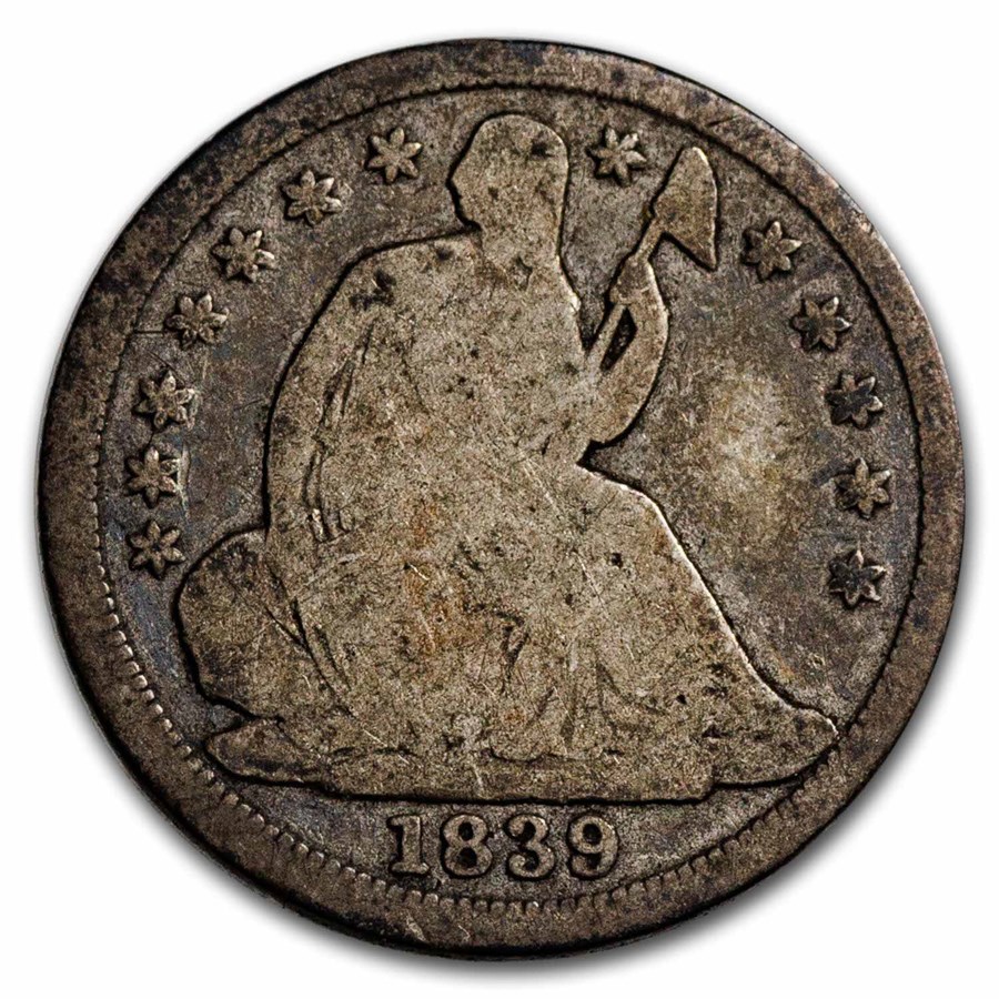 1839 Liberty Seated Half Dime Good