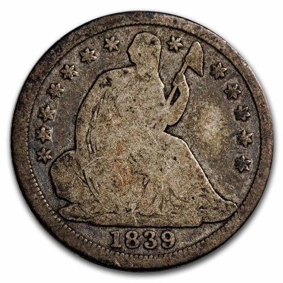 1839 Liberty Seated Half Dime Good 1839 Liberty Seated Half Dime Good